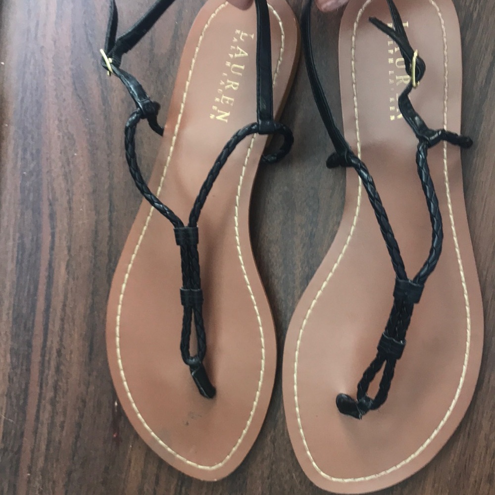 Lauren Ralph Lauren Black Sandals